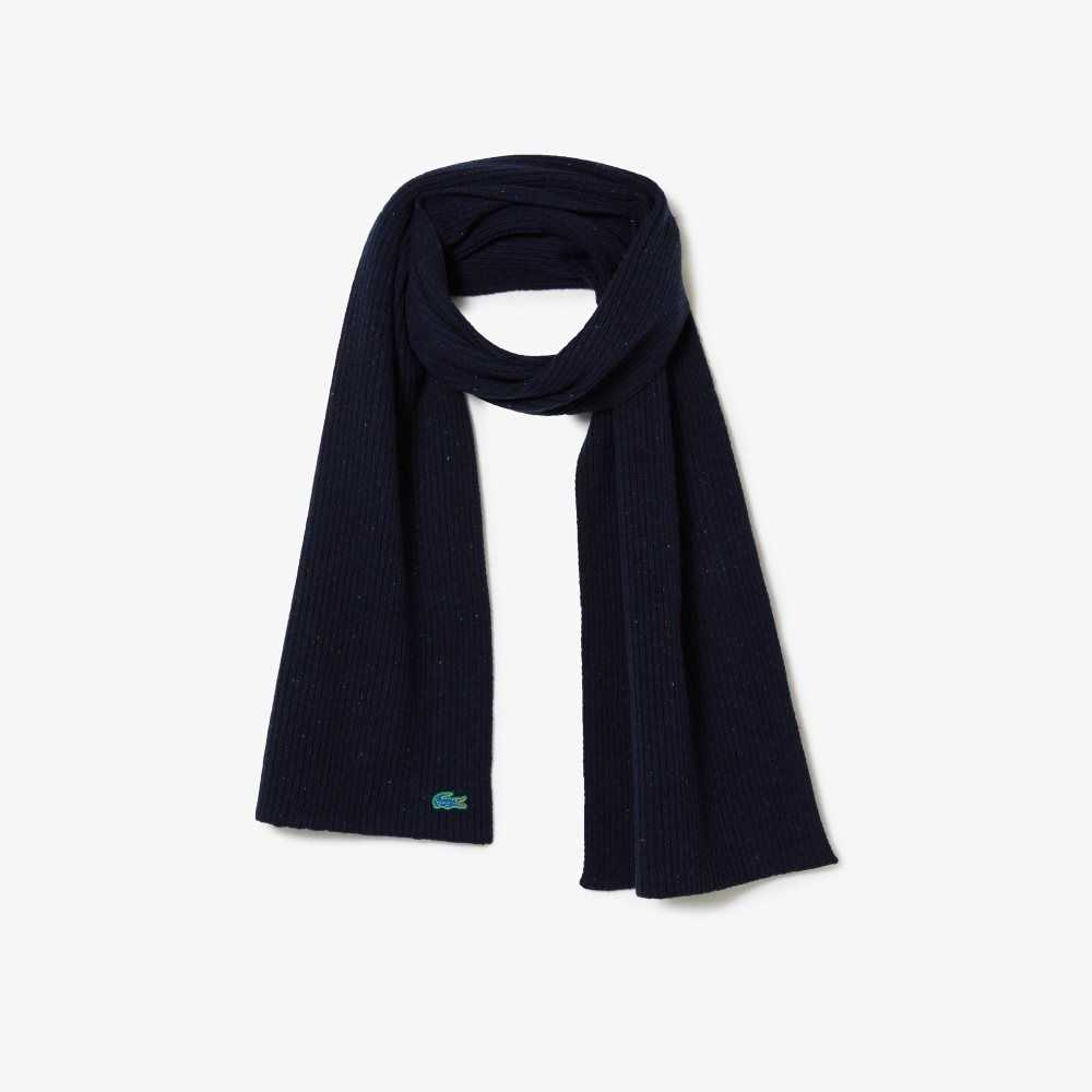 Lacoste Speckled Villa Scarf Laivastonsininen Sininen | LQY-240951