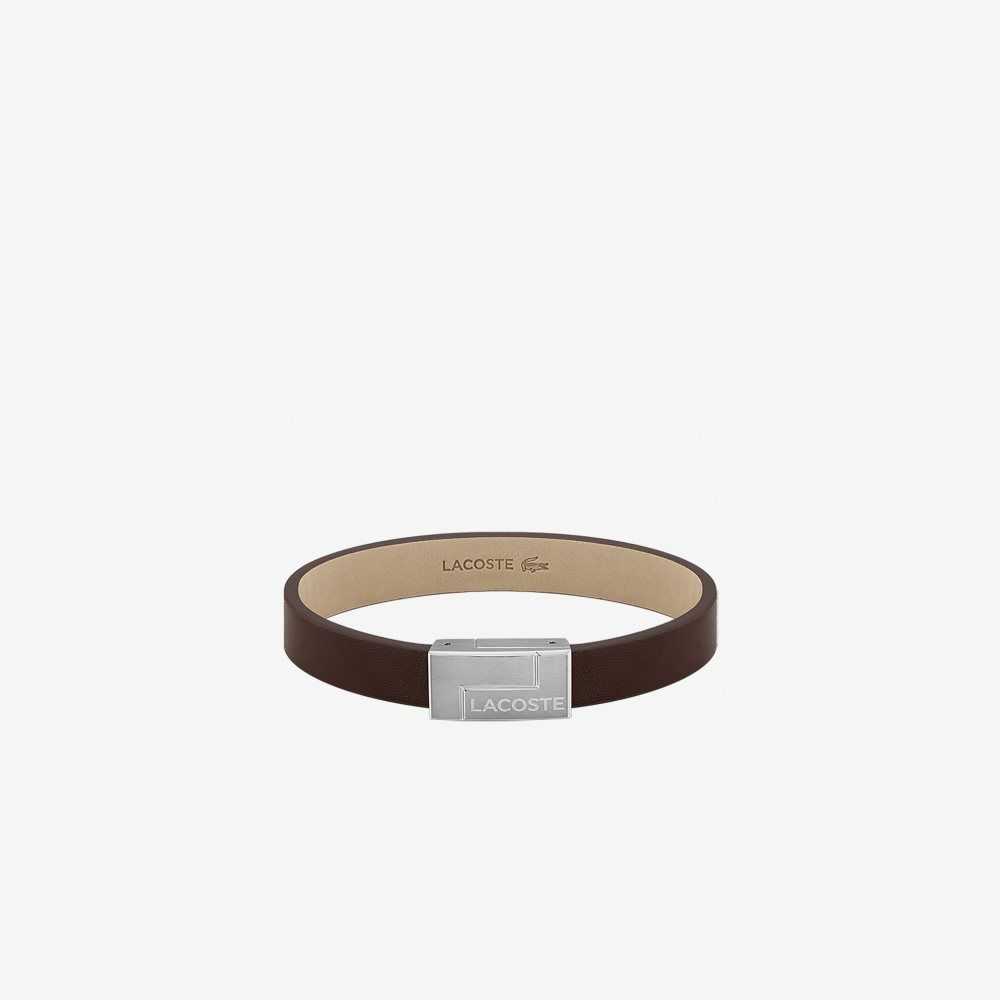 Lacoste Traveler Bracelet Ruskea | FZU-487632