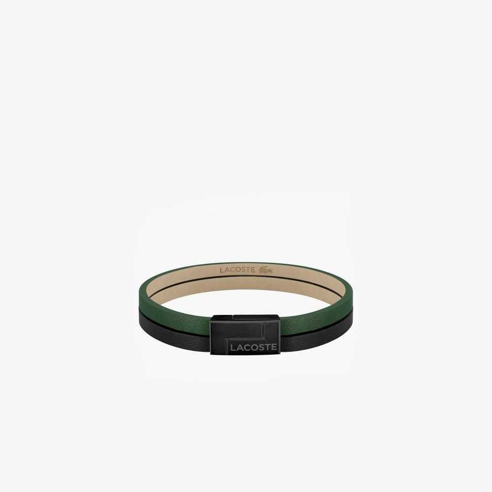 Lacoste Traveler Bracelet Vihreä Mustat | GNE-168059