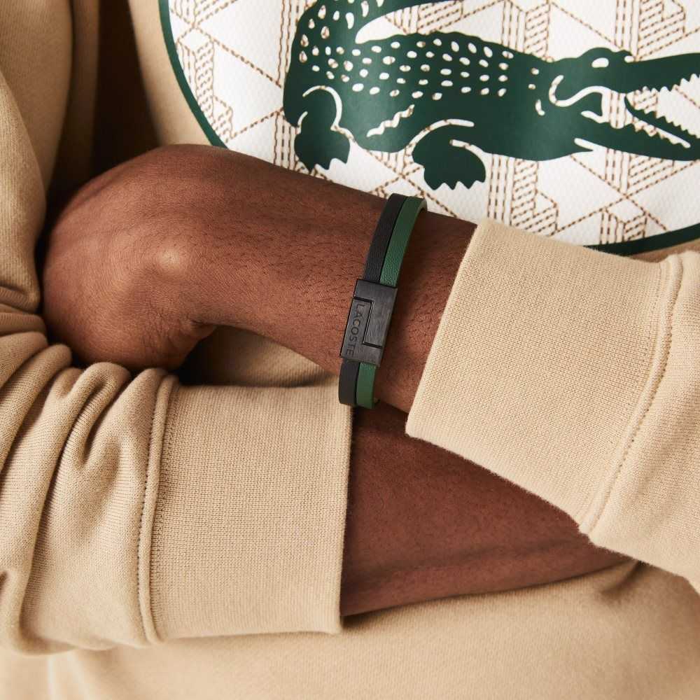 Lacoste Traveler Bracelet Vihreä Mustat | GNE-168059