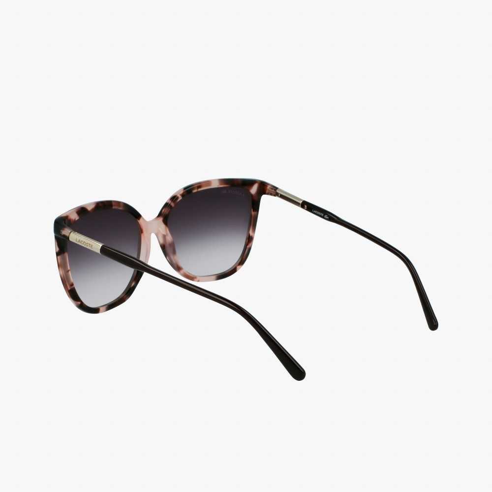 Lacoste Tubular Temple Butterfly Acetate Pinkki | NMK-726439